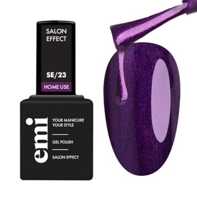 Image de EMI Salon Effect Indigo Plum gel polish sans HEMA couleur longue durée utilisation à domicile lampe UV/LED/CCFL 9 ml