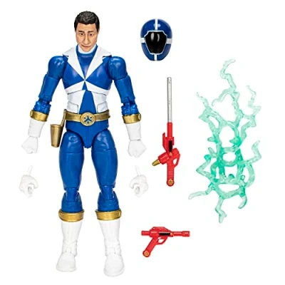 Image de Power Rangers Lightning collection Lightspeed Rescue Blue Ranger Figurine de 15,2 cm avec accessoires, pour enfants à partir 4 ans