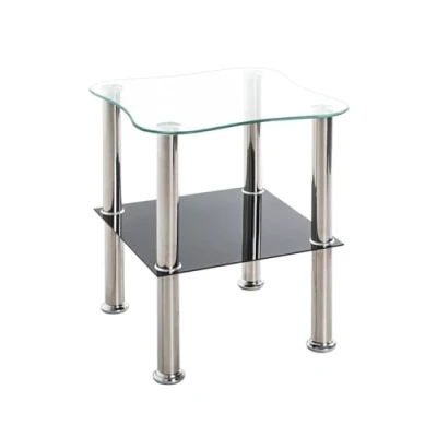 Image de HAKU Möbel Table D&#039;Appoint, Acier Inoxydable, Inoxydable Noir, L 40 X P H 47 cm