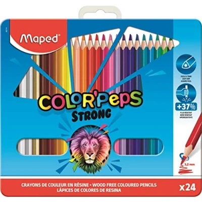 Image de Maped crayons de couleur, Multicolor, 24 Unité (Lot 1)