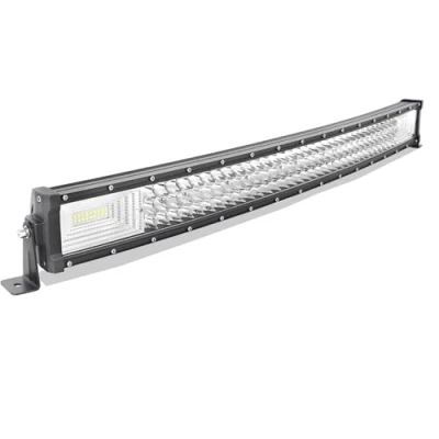 Image de AUXTINGS 82 cm(32 inch) 405W Courbe Triple rangée 7d Barre Lumineuse LED de Travail Spot inondation Combo Faisceau CC 12V 24V 6000K Offroad Véhicules 4x4 ATV Utvs