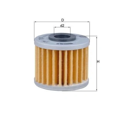 Image de MAHLE ORIGINAL OX 793 Filtre à huile Cartouche filtrante