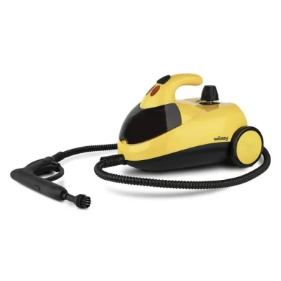 Image de Nettoyeur vapeur Winkel Wëasy NVP15, 1500 W, 4 bars, autonomie de 45 min, capacité en eau 1,5 L, compartiment interne, jaune, plastique