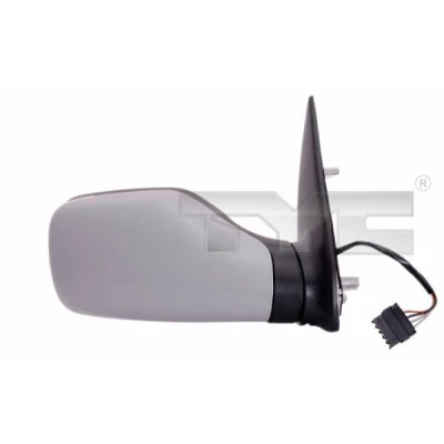 Image de Rétroviseur extérieur Tyc 326 0007 droit avec couche d&#039;apprêt convexe, chauffant, Dépliable manuellement, pour ajustage électrique des rétroviseurs