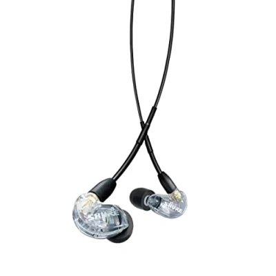 Image de Shure AONIC 215 Écouteurs Isolants du Son Filaire, Pilote Unique, Ajustement Intra Auriculaire, Compatible avec les Appareils Apple et Android Clear