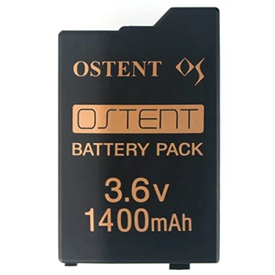 Image de OSTENT Real 1400mAh 3.6V Lithium ION Li Polymer Batterie Rechargeable Remplacement Version Améliorée pour Sony PSP 2000/3000 S110 Console Jeux Vidéo