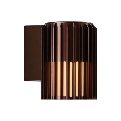 Image de Nordlux Aludra N Applique d&#039;extérieur 12,4 x 16,8 17,4 cm IP54 brun
