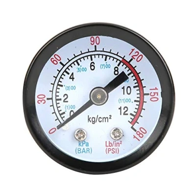 Image de manomètre à compresseur d&#039;air, air comprimé 0 180 PSI, 12 Bar, Appareil de Mesure diamètre 42 mm pour compresseurs vis, Piston