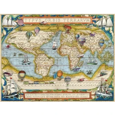 Image de Ravensburger Monde Puzzle 2000 Around The World, LT 16825, Multicolore, TU