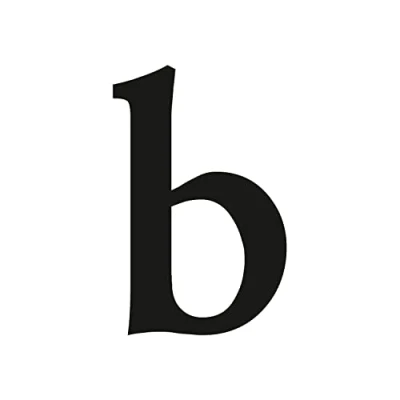 Image de Autocollant lettre b en noir Serifs Hauteur : 10 cm numéro de maison complémentaire à coller pour extérieur, boîte aux lettres, porte I résistant intempéries kfz_471_b