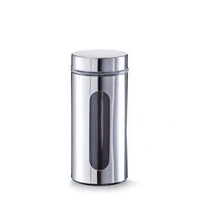 Image de Zeller 19947 Pot de Conservation chromé 10,2 x 23 cm 1 000 ML