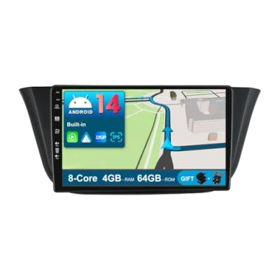 Image de JOYX Android 13 IPS Autoradio pour Iveco Daily VI (2014 2021) 4G+64G Senza fili DSP/Carplay/Android Auto LED Caméra + MIC 2 Din 9 Pouce Dab Volant AHD WLAN 4G 360 Fast Boot BT