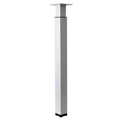 Image de Pied de table réglable blanc carré Par pièce