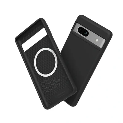Image de RhinoShield Coque Compatible avec [Pixel 7a] SolidSuit Magsafe Fine Technologie d&#039;absorption des Chocs et Finition Premium Mate Noir