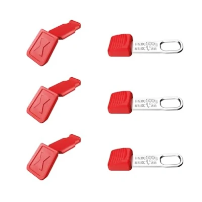 Image de KNIPEX 00 63 06 TCR Clips Tetheredtool plus Colorcode Rouges, 3 Pièces de Chaque 122 mm
