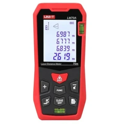 Image de UNI T Laser Distance Meters Rangefinder LM50A LM70A LM100A LM120A Digital Range Finder Meter Millimeter Accuracy,Measure Area, Volume, Addition, Subtraction (LM70A)