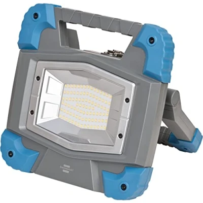 Image de Brennenstuhl Projecteur de chantier LED BS 5000 MA rechargeable/Spot 6000lm (compatible avec batterie Bosch Professionnal 18V System, IP55, 2 modes d&#039;éclairage, variateur lumière)