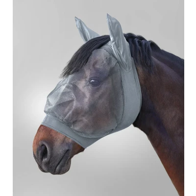 Image de Waldhausen Masque anti mouches Skinny Gris argenté Poney