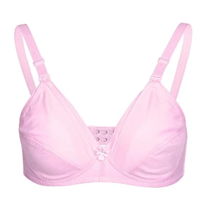 Image de Soutien gorge de maternité en coton d&#039;allaitement ouvert pour femmes enceintes(38/85 rose)