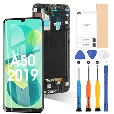 Image de Écran pour Samsung Galaxy A50 SM A505FN/DS A505FD A505F A505A A505 OLED LCD Tactile Digitizer Pièces de Rechange Réparation avec Outils(Non A50s)