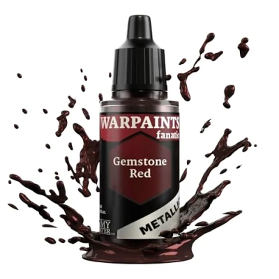 Image de The Army Painter Warpaints Fanatic Pigment métallique Peinture de loisirs Rouge pierre précieuse 18 ml
