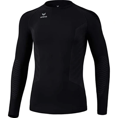 Image de Erima Mixte Basic Longsleeve Athletic, Noir, S EU