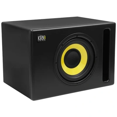 Image de Caisson de Basses Actif KRK S8.4 Subwoofer actif, SPL Max 113 dB, 109W Puissance, Contrôles Multiples, Bypass Footswitch, Crossover 4 positions, Entrées et Sorties Polyvalentes