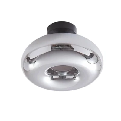Image de Lindby Plafonnier Zehra à intensité variable (Moderne) en Gris Verre e. a. pour Couloir (1 lampe,à E27), Luminaire Plafonnier, Lampe Plafond, Eclerage Eclairage Interieur