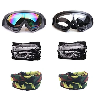 Image de YAAVAAW 2 Pcs Lunettes De Protection Sécurité Et 4 Réglable Multi usages Masque Tactique pour Nerf N Strike Elite Pistolet Jouet Jeu des Yeux