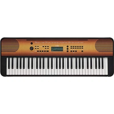 Image de Yamaha Arrangeur PSR E360 clavier digital Avec 61 touches dynamiques différents modes d&#039;apprentissage Pour amateurs &amp; étudiants Noyer foncé