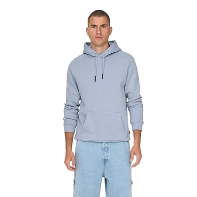 Image de Only &amp; Sons Onsceres Hoodie Sweat à capuche, Homme, Taille: Medium, Eventide