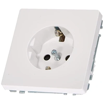 Image de Merten Mert Socket Schuko Lotus White System Design, erhöhter Berührungsschutz