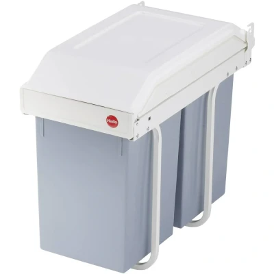 Image de Hailo Poubelle de placard Multi Box Duo Taille L 2x14 Crème 3659 001 415438