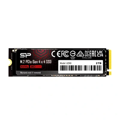 Image de Silicon Power 2 to UD90 NVMe 4.0 Gen4 PCIe M.2 SSD TLC R/W jusqu&#039;à 5 000/4 800 Mo/s (SP02KGBP44UD9005)