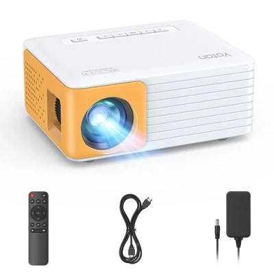 Image de YOTON Mini Projecteur, Videoprojecteur 1080P Full HD Supportée, Y3 Retroprojecteur Portable, 130 ANSI, Zoom 25%, Projecteur Video Compatible avec HDMI USB iOS Android Firestick PS5
