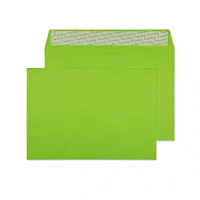 Image de Blake Creative Colour C4 229 x 324 mm 120 g/m² Enveloppes Bande Adhésive (63407) Vert Citron Boîte de 10