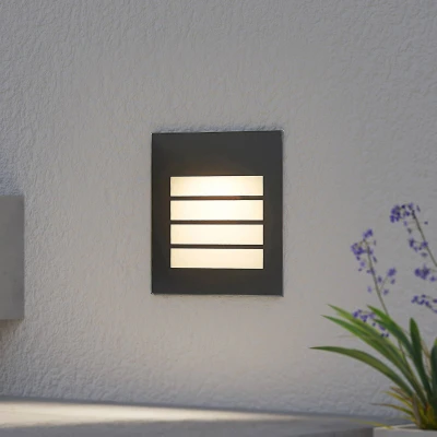 Image de Applique encastrable LED Zamo d&#039;Arcchio, cache grille, noir