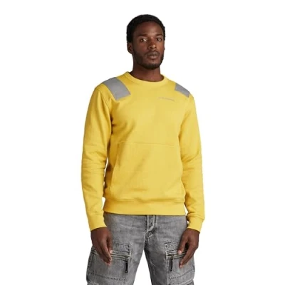 Image de G STAR RAW Sweat Flight Deck Homme ,Jaune (dk lemon D24418 D557 348), L