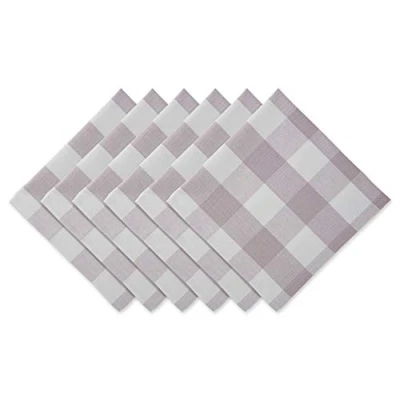 Image de DII Ensemble de Serviettes Table Classiques en Coton, Lilas poussiéreux, 50,8 x cm