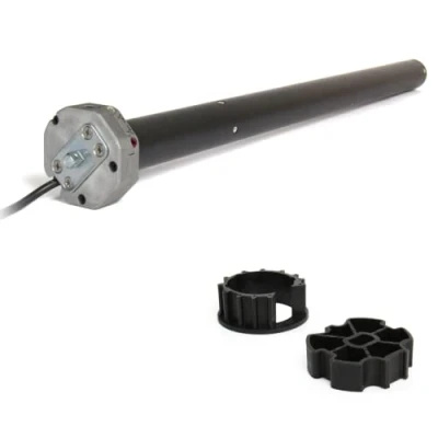 Image de Moteur filaire (4 fils) Avosdim volet roulant de 20 à 160kg (10 80nm), pour axe octo 60mm, ZF54, ZF64,ZF80 diam 35mm,45mm,55mm (Moteur + adaptation, Secours 50Nm(100kg) ø45 adaptations ZF64)