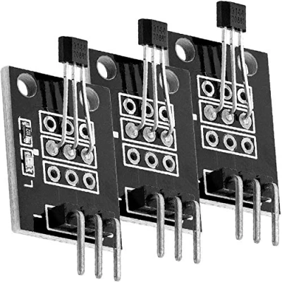 Image de AZDelivery 3 x KY 003 numérique Effet Hall Sensor Transistor Compatible avec Arduino et Raspberry Pi y Compris Un eBook