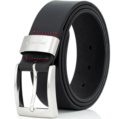 Image de Pierre Cardin 70007 40 mm Wide Black or Brown Leather Belt, Größe/Size:105, Farbe/Color:marron