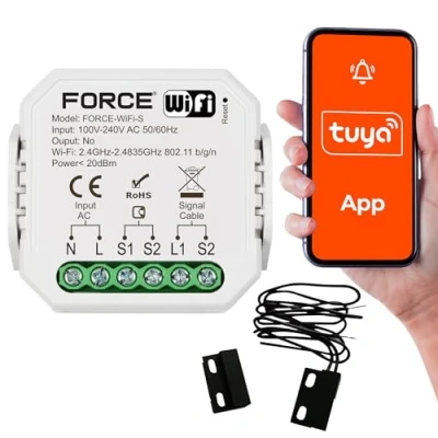 Image de FORCE commande de porte garage Wi Fi Module WiFi portail Contrôleur SmartLife ou application Tuya Smart