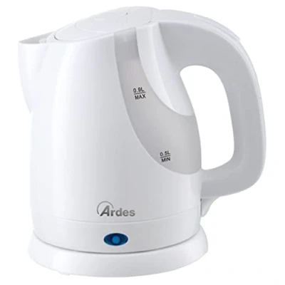 Image de ARDES AR1K36 Bouilloire Électrique Sans Fil d&#039;une Capacité de 0,9 Litre Avec Arrêt Automatique et Base Rotative à 360 pour l&#039;Eau du Thé des Tisanes, Blanc