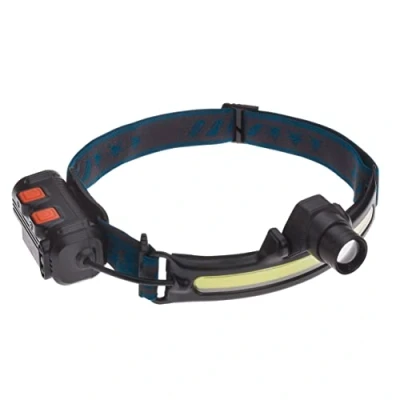 Image de TFA Dostmann lampe frontale LED Lumatic Head, 43.2038.01, rechargeable, super claire, pour la pêche, le jogging, bricolage, camping, résistante aux éclaboussures, noire