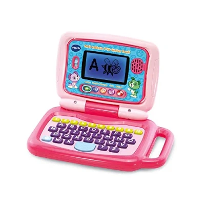 Image de VTech Tablet Ordi P&#039;tit Genius Touch rose ordinateur pour enfant, Tablette Educative 2/6 ans Contenu en français, Mauve
