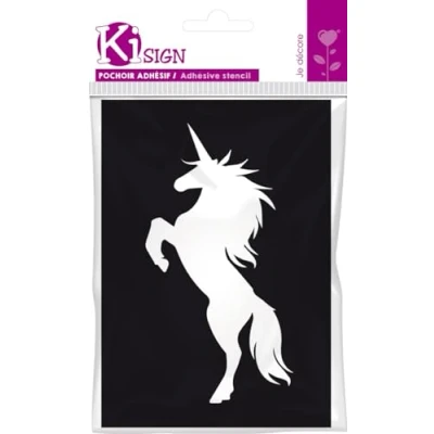 Image de Ki Sign Pochoir adhésif Licorne 7x10 cm