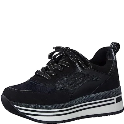 Image de MARCO TOZZI Femme 2 23727 41 Basket, Noir/Comb, 40 EU