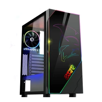 Image de EMPIRE GAMING Boitier PC Gamer Spartan ARGB Moyenne Tour ATX Paroi Latérale en Verre Trempé 2 Ventilateurs 120 mm Dont 1 LED RGB Adressable MB Sync