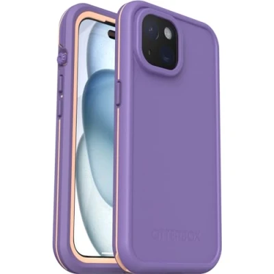 Image de Otterbox Fre Coque pour iPhone 15 MagSafe, étanche (IP68),Protection Fine avec Protecteur d&#039;écran intégré, fabriqué de manière Durable, supporte 5 x Plus Chutes Que la Norme Militaire, Mauve